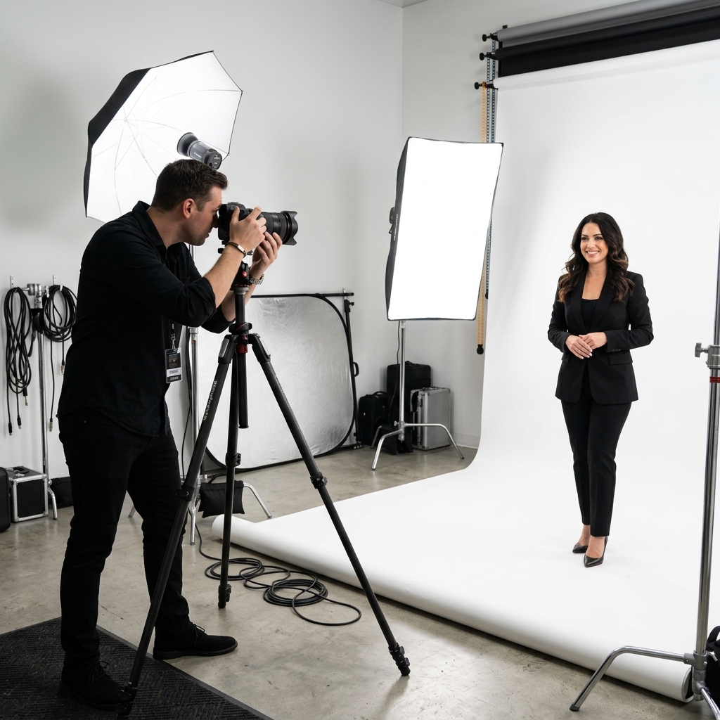 High-Key Family Studio Session